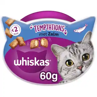 Albert Heijn Whiskas temptations zalm kattensnacks aanbieding
