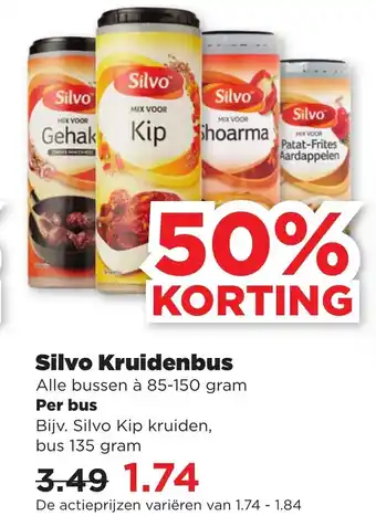 PLUS Silvo Kruidenbus 85-150g aanbieding