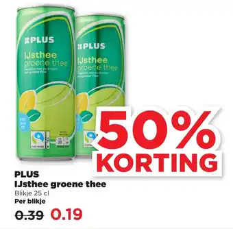 PLUS PLUS IJsthee groene thee aanbieding