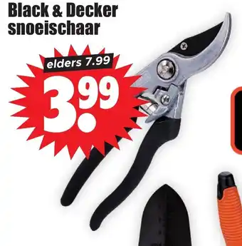 Dirk Black & Decker snoeischaar aanbieding