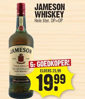 Super Dirck 3 JAMESON WHISKEY aanbieding