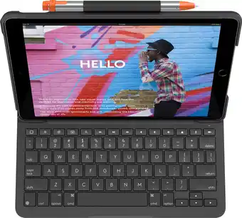 Coolblue Logitech slim folio apple ipad (2021/2020) toetsenbord hoes qwerty aanbieding