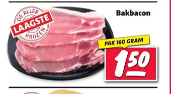 Nettorama Bakbacon 160 gram aanbieding