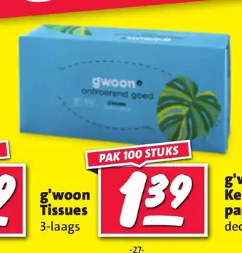 Nettorama G'woon Tissues 3-laags aanbieding