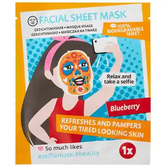 Action Selfie sheet mask aanbieding