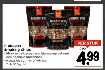 Vomar Voordeelmarkt Pitmaster Smoking Chips 350 gram aanbieding