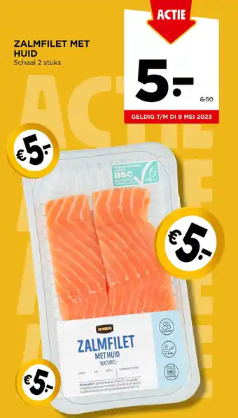 Jumbo ZALMFILET MET HUID aanbieding