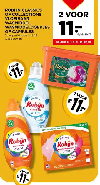 Jumbo ROBIJN CLASSICS OF COLLECTIONS VLOEIBAAR WASMIDDEL, WASMIDDELDOEKJES OF CAPSULES aanbieding