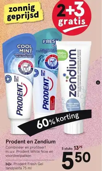 Etos Prodent en Zendium aanbieding