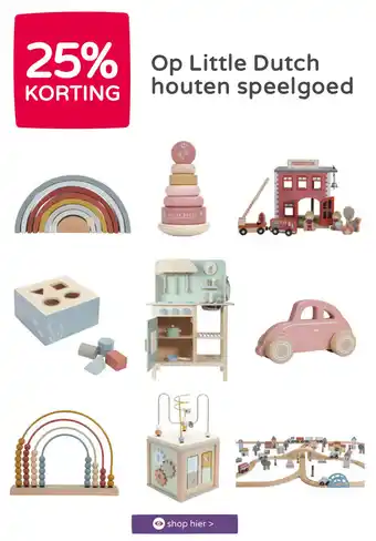 Prenatal Op Little Dutch Houten Speelgoed aanbieding