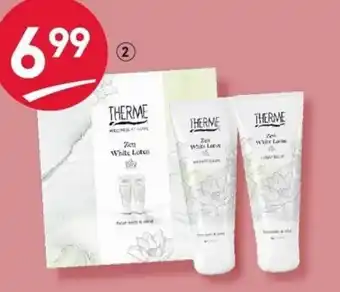 Etos Therme zen white lotus shower satin & hand balm giftset aanbieding