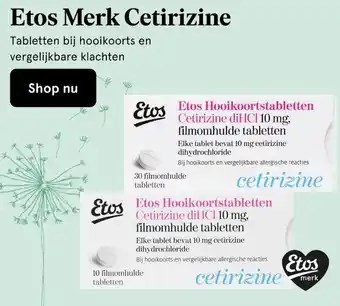 Etos Etos Merk Cetirizine aanbieding