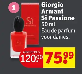 Kruidvat Giorgio armani si passione 50 ml aanbieding