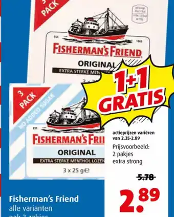 Boni Fisherman's Friend extra strong aanbieding