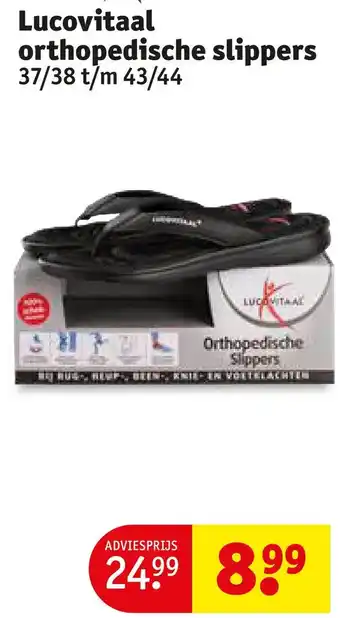 Kruidvat Lucovitaal orthopedische slippers aanbieding