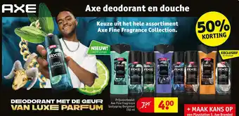 Kruidvat Keuze uit het hele assortiment axe fine fragrance collection. aanbieding