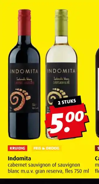 Boni Indomita cabernet sauvignon 750 ml aanbieding