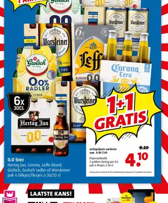 Boni Hertog Jan 0.0 6 flesjes a 30CL aanbieding