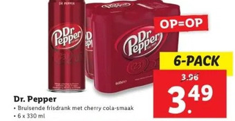 Lidl Dr. pepper aanbieding