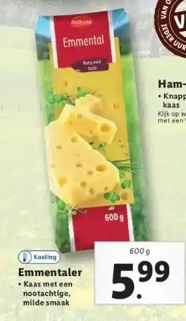 Lidl Emmentaler aanbieding