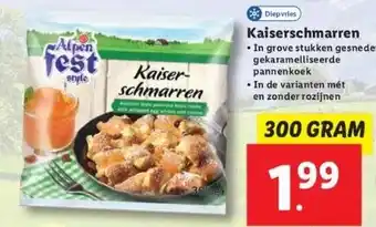 Lidl Kaiserschmarren aanbieding