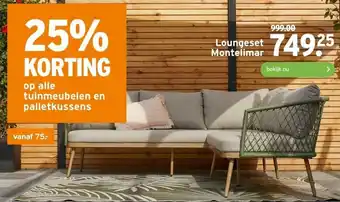 GAMMA Loungeset Montelimar aanbieding