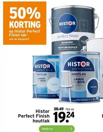 GAMMA Histor Perfect Finish houtlak 750ml aanbieding