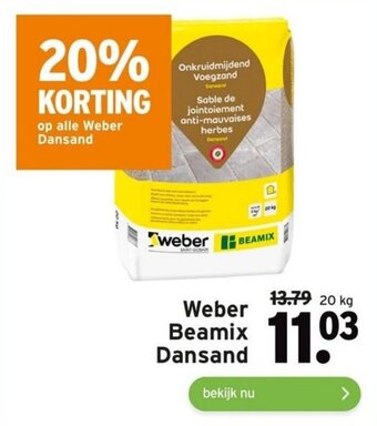 GAMMA Weber Beamix Dansand aanbieding