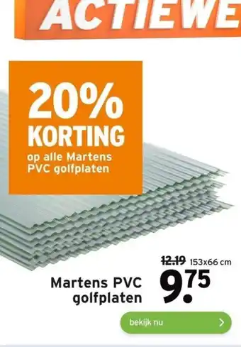 GAMMA Martens PVC golfplaten aanbieding