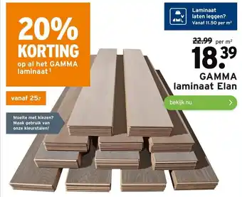 GAMMA GAMMA laminaat Elan aanbieding