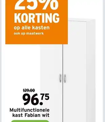 GAMMA Multifunctionele kast Fabian wit aanbieding