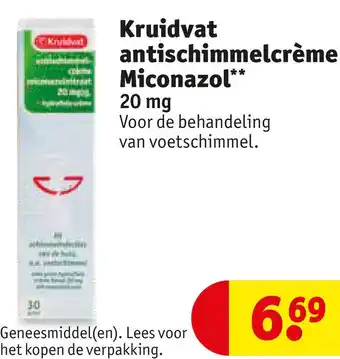 Kruidvat Kruidvat antischimmelcrème miconazol** aanbieding