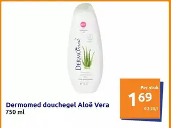 Action Dermomed douchegel Aloë Vera 750 ml aanbieding