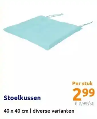 Action Stoelkussen 40 x 40 cm aanbieding