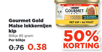 PLUS Gourmet gold malse lekkernijen kip aanbieding