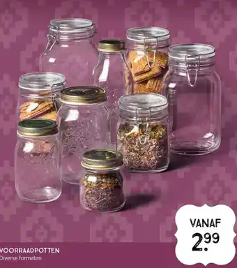 Xenos Voorraadpotten diverse formaten aanbieding