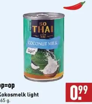 ALDI Op=op kokosmelk light aanbieding