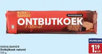 ALDI Ontbijtkoek naturel aanbieding