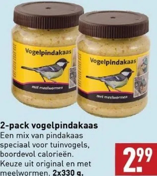 ALDI 2-pack vogelpindakaas aanbieding