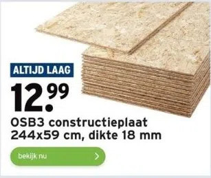 GAMMA Osb3 constructieplaat aanbieding