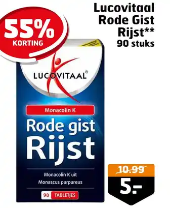 Trekpleister Lucovitaal rode gist rijst** aanbieding