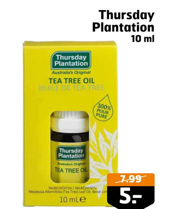 Trekpleister Thursday plantation aanbieding