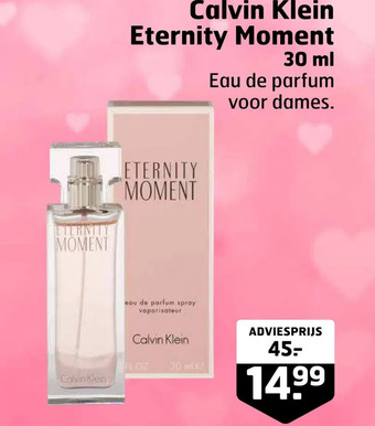 Trekpleister Calvin klein eternity moment aanbieding