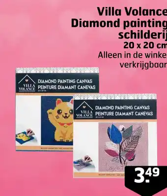 Trekpleister Villa volance diamond painting schilderij aanbieding