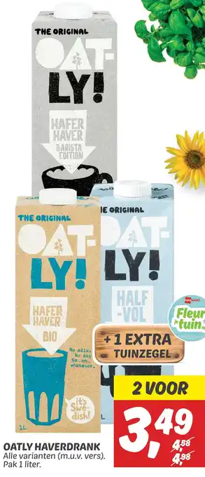 Dekamarkt Oatly haverdrank aanbieding