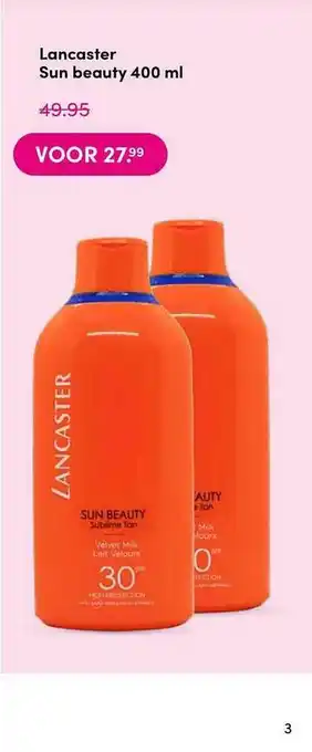 Drogisterij Visser Lancaster Sun Beauty 400ml aanbieding