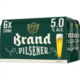 Jumbo Brand pilsener blikken 6 x 330ml aanbieding