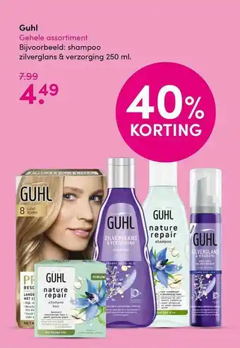 Drogisterij Visser Guhl Shampoo 40% Korting aanbieding