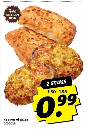 Boni Kaas-Ui Of Pizza Broodje aanbieding