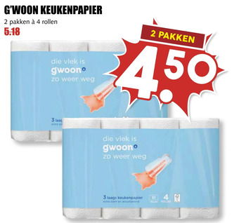 MCD Supermarkt G'woon keukenpapier aanbieding